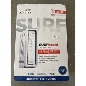 ARRIS SURFboard SB8200-NEW-DOCSIS 3.1 10 Gbps Cable Modem- FAST SHIPPING